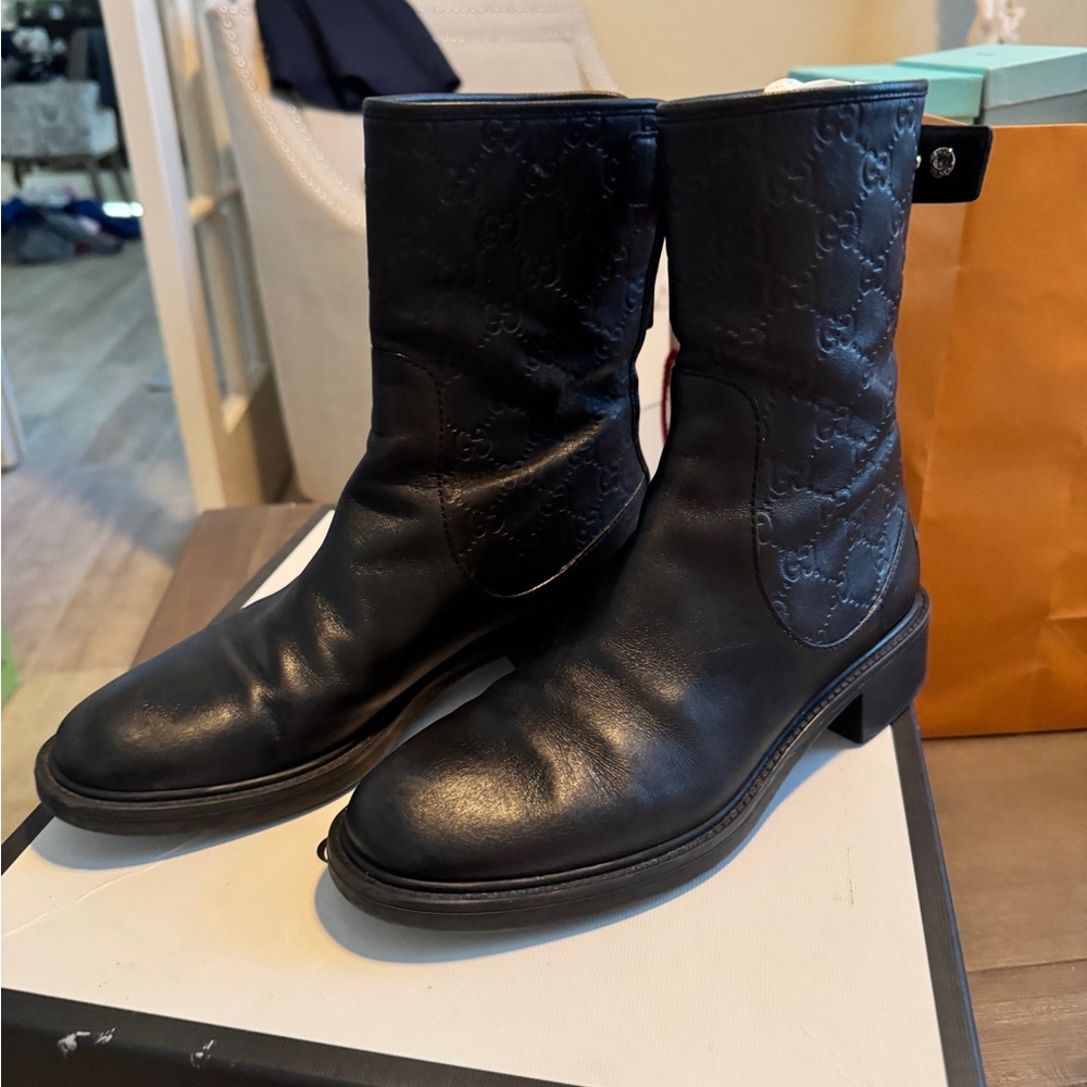 Gucci Black Combat boots
